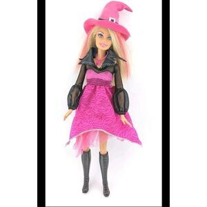 Barbie 2009 Halloween Modern Witch Pink And Blonde Hair, New In Sealed Box
